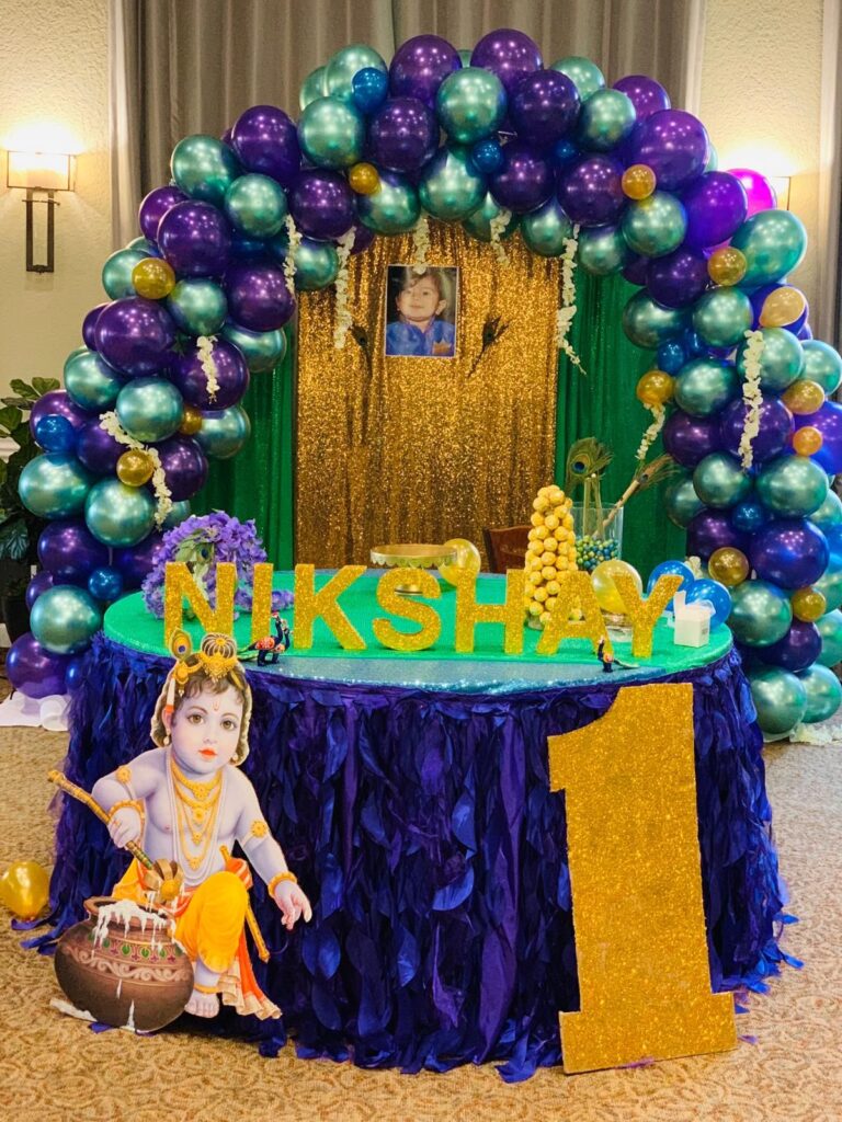 Little Krishna handy balloon decoration theme